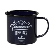 Emaljmugg Adventure Begins Blå